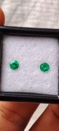 Emerald 0.35 ct - 3.74 mm & 3.76 mm