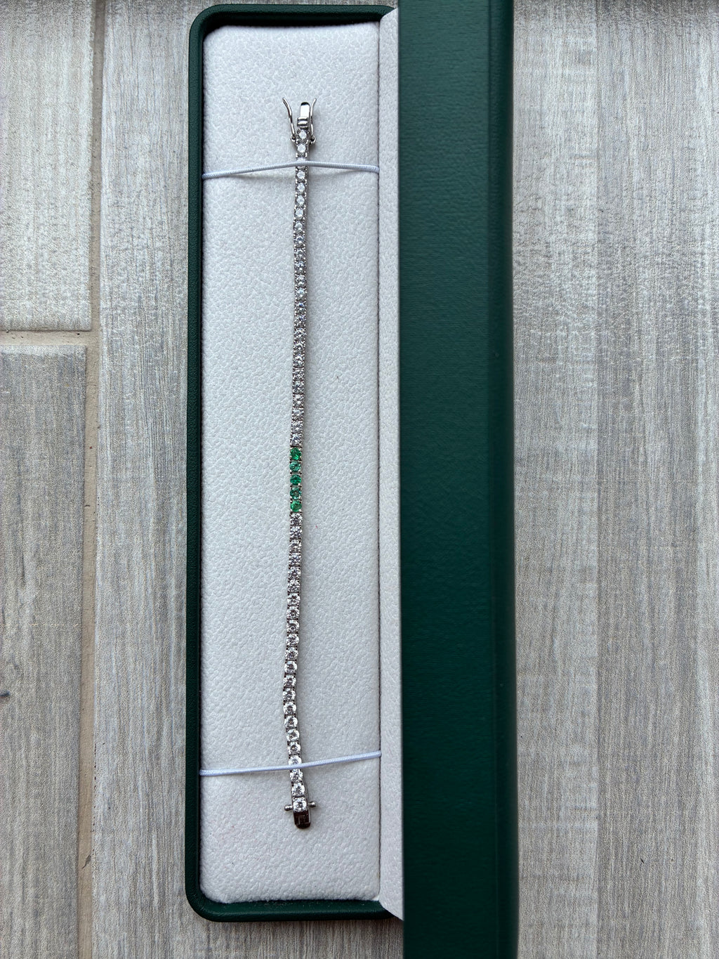 Colombian Emerald Tennis Bracelet – 2.72 mm | 925 Sterling Silver
