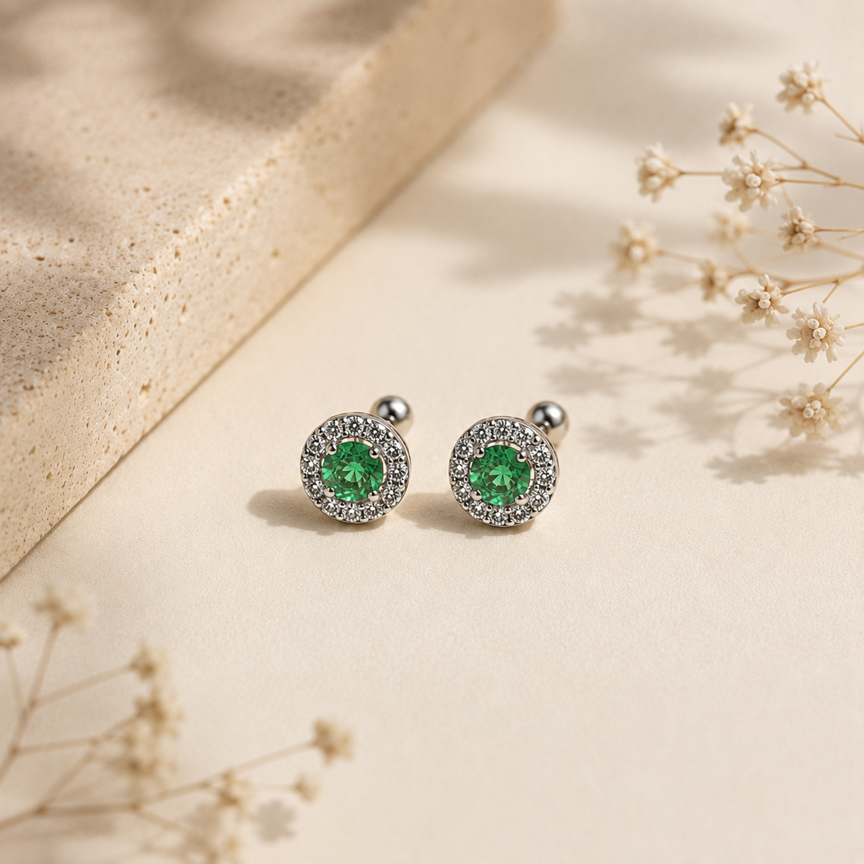 Stud Earrings — 3 mm