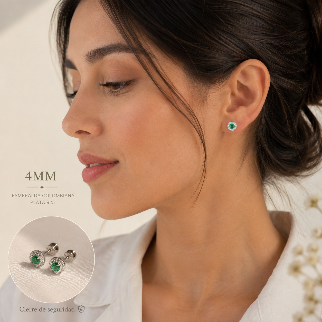 Stud Earrings — 4 mm